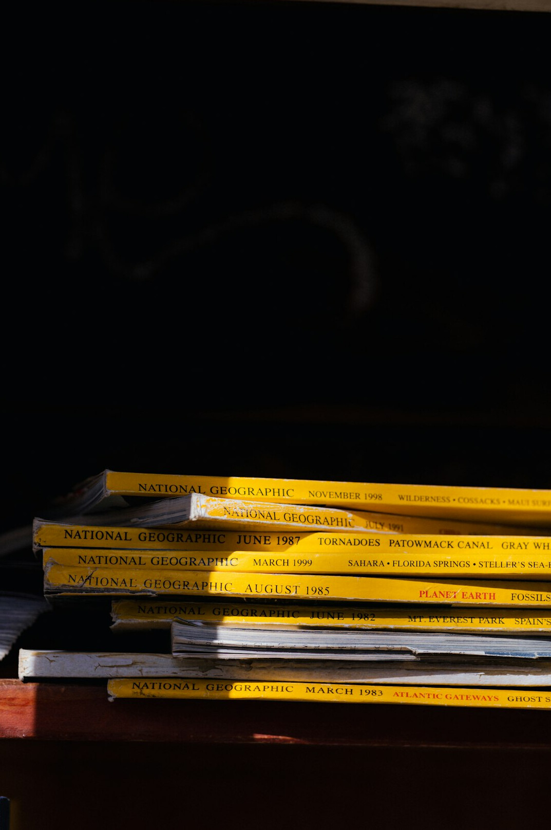 Stack of official documents and files on a desk