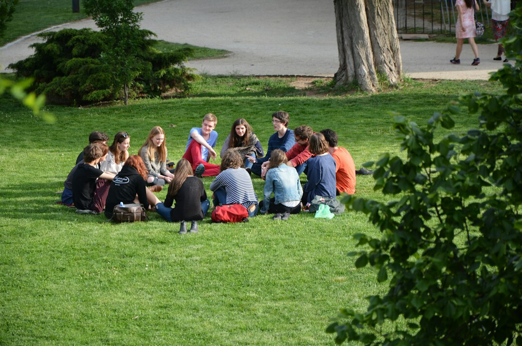 community meeting outdoors