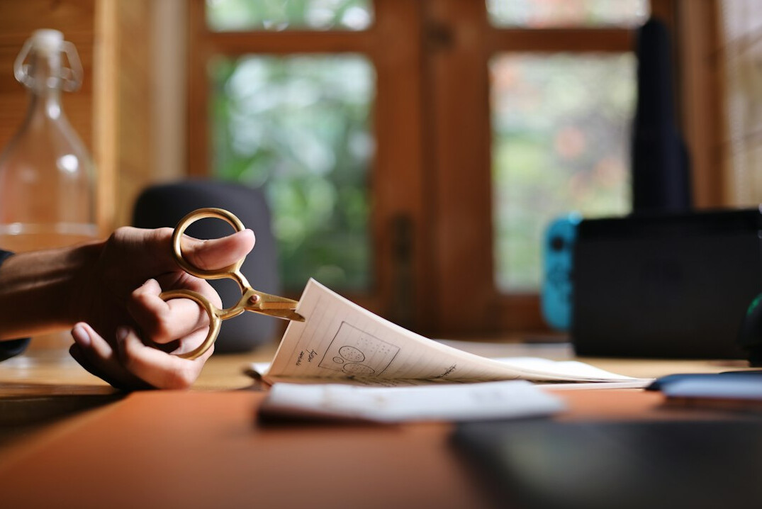 investigator examining documents